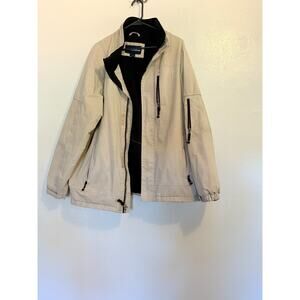 Nordictrack men's coat ,cream colored, sz Large